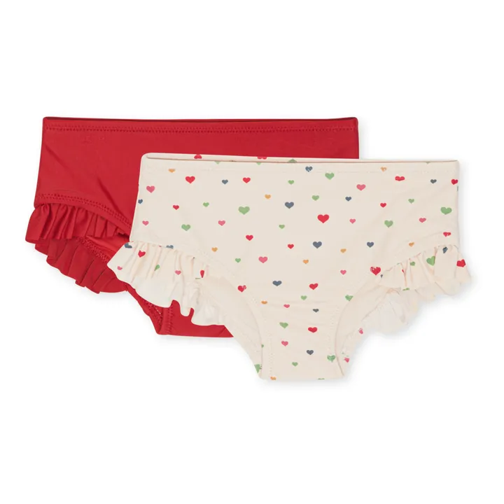 Konges Sløjd Lot 2 Culottes de Bain Manuca | Rouge