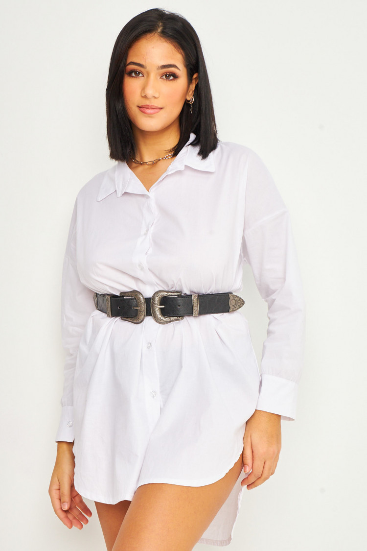 Ceinture noire avec double boucle
