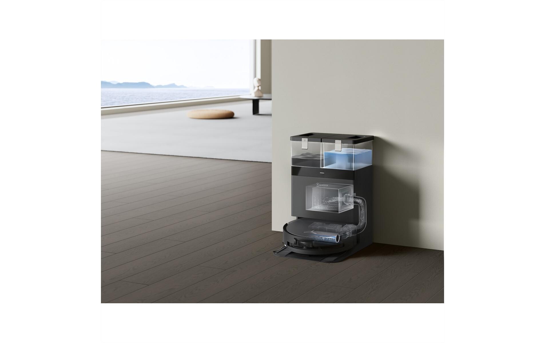 Saug- und Wischroboter Deebot X8 Omni Schwarz<br>Ecovacs Deebot X8 Omni 0.22 l Staubbeutel Schwarz