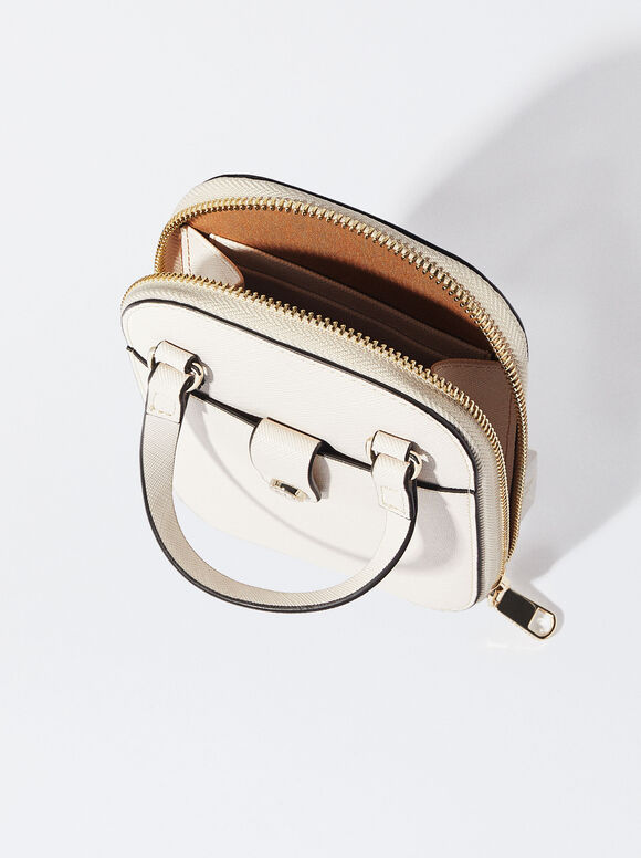 Bolsa para celular - Branco-creme