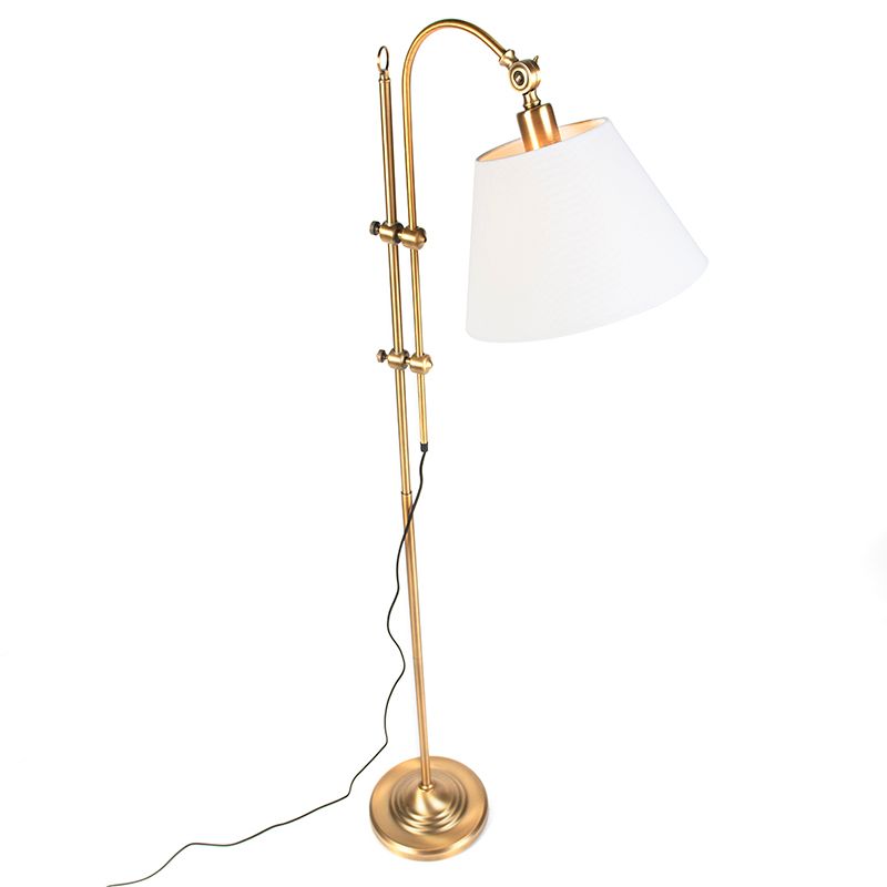 Smart klassieke vloerlamp brons met wit incl. Wifi A60 - Ashley