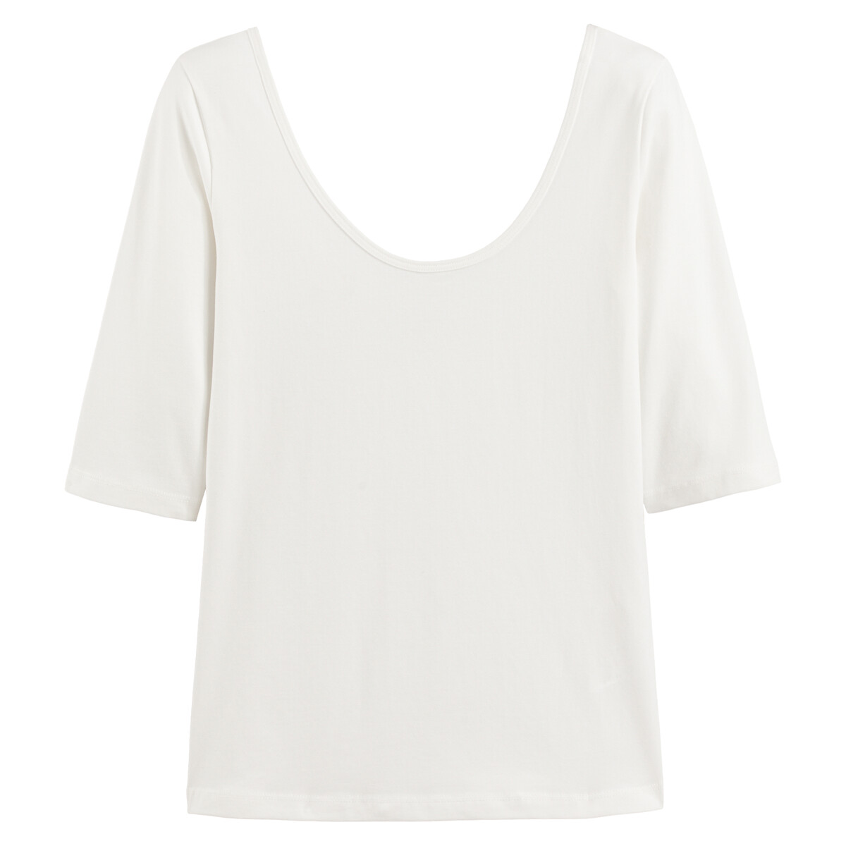 COLEÇÕES LA REDOUTE<br>T-shirt com gola larga