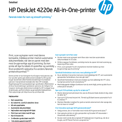 HP DeskJet 4220e All-in-One-printer