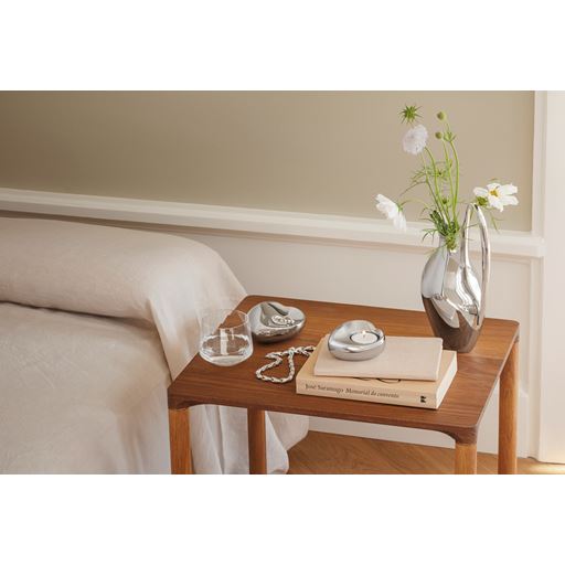 Georg Jensen Heart Fyrfadsstage, Stainless Steel