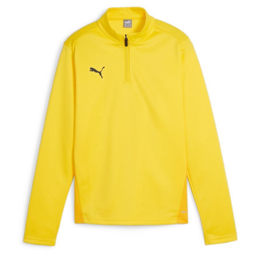 PUMA Maillot d'Entraînement teamGOAL Fermeture Éclair 1/4 - Faster Yellow/Noir Enfant
