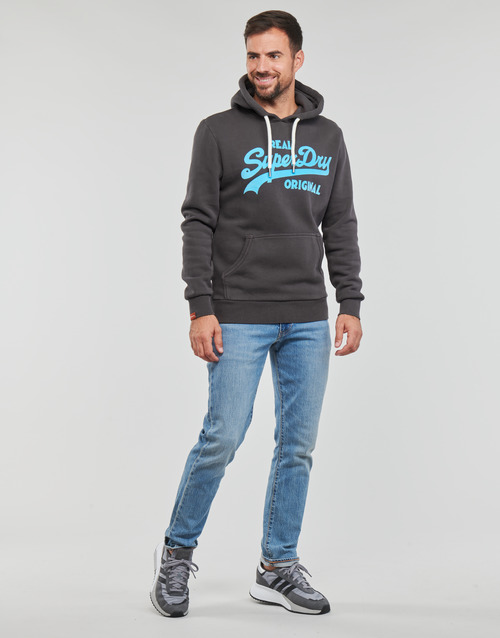 Superdry - VINTAGE VL NEON HOOD - Noir
