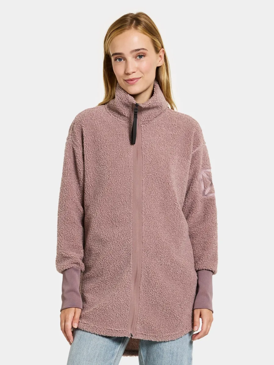Didriksons Women's Sally Full Zip 2 Faded Wine