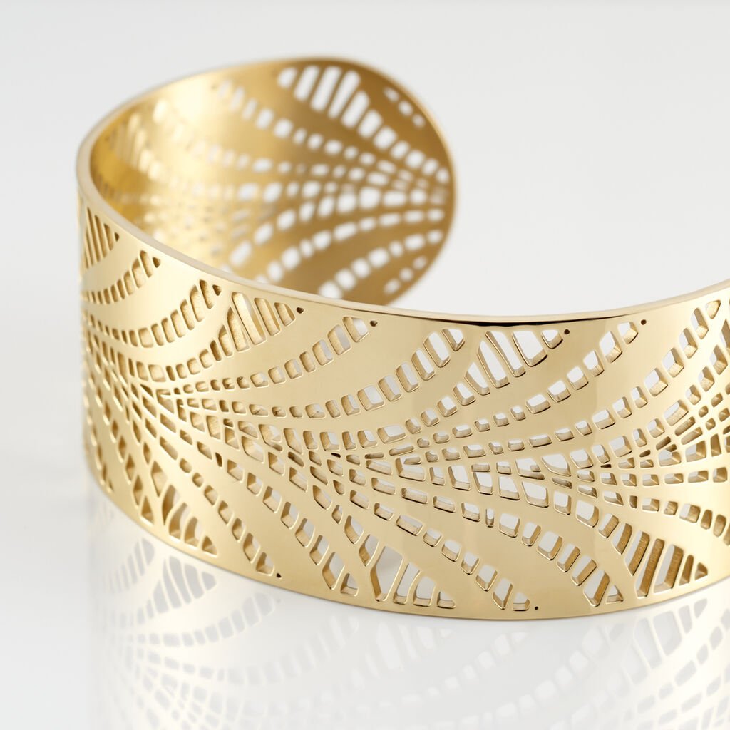 Bracelet Jonc Wilson Acier Dore