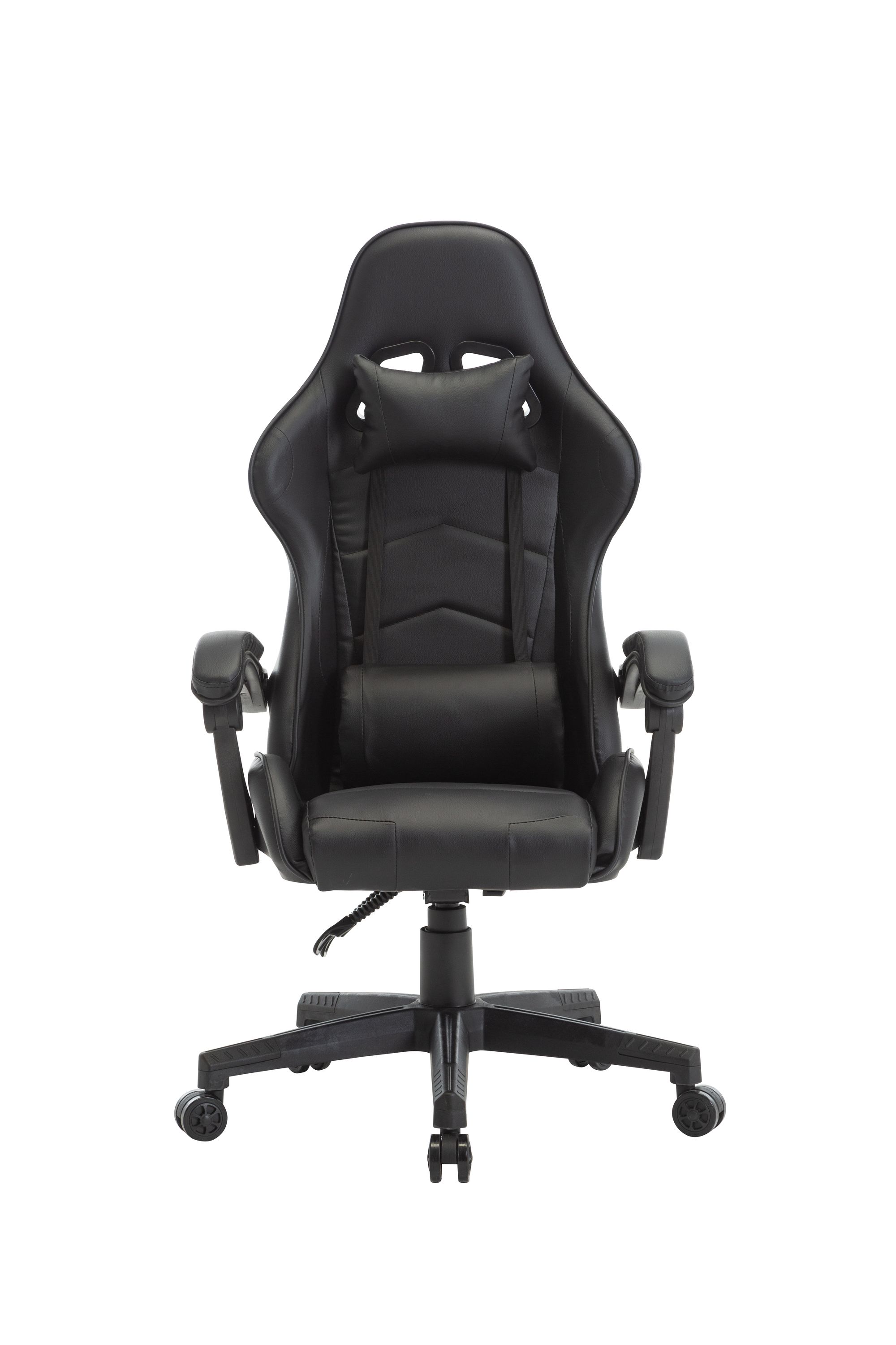 Gamingstuhl Bürostuhl Leder THUNDERBOLT schwarz