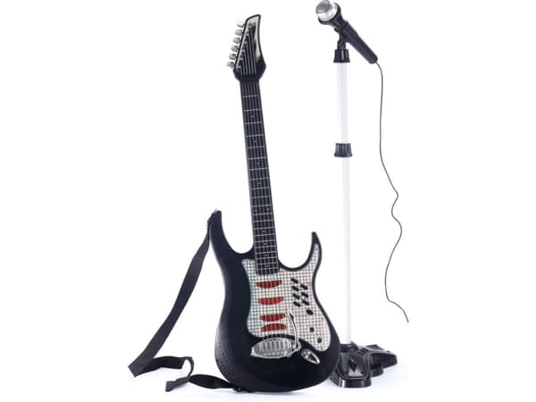 MUSIKK - EL-GITAR M/ MIKROFON + STATIV