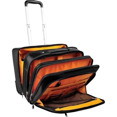 Exacompta Exactive - Valisette trolley business - noir, orange