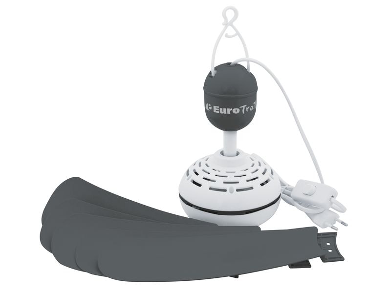 Eurotrail Deckenventilator 230 V Grau Faltbarer Deckenventilator