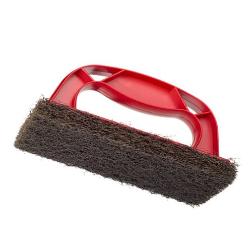 Poignée avec tampon abrasif noir Scotch brite