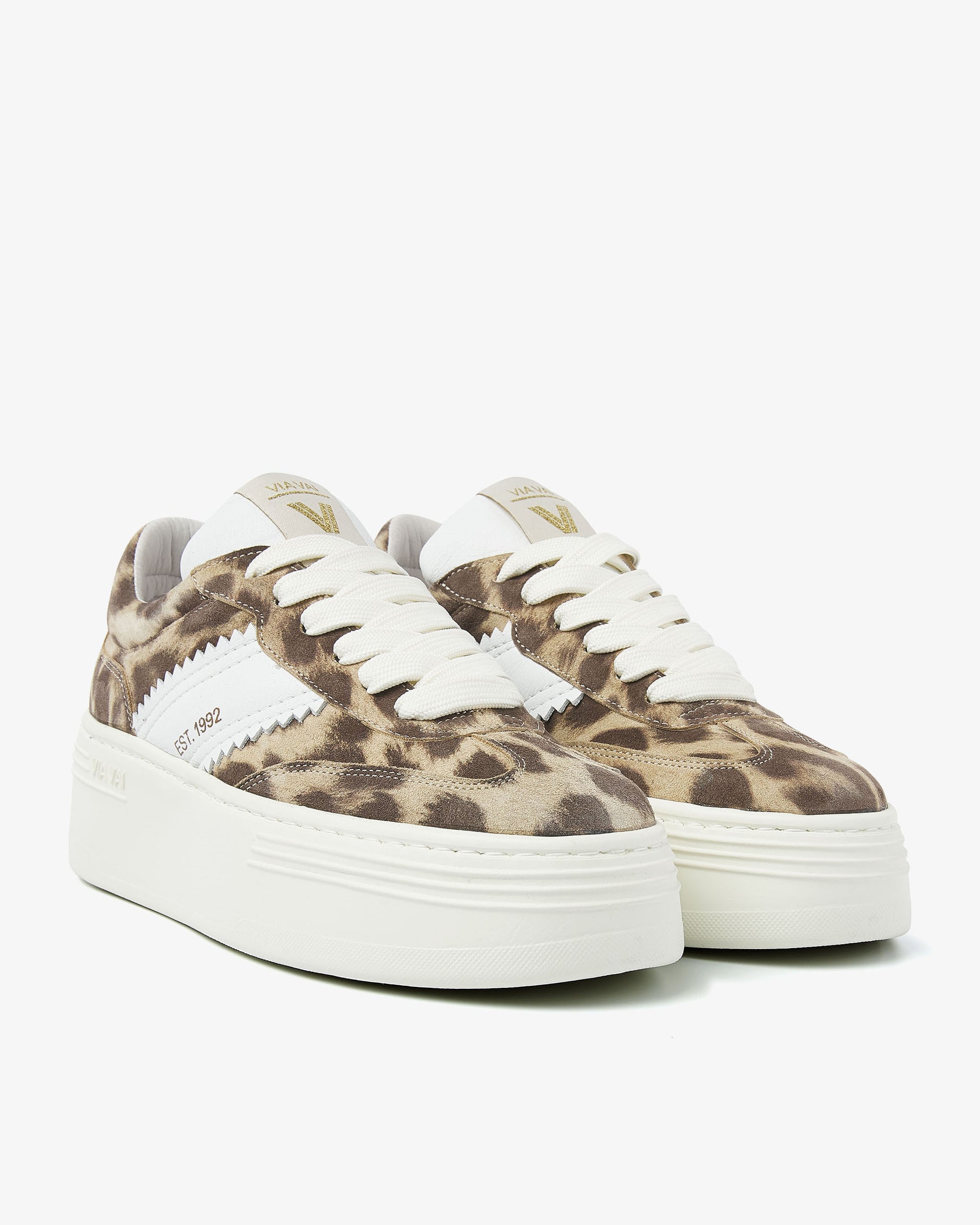 VIA VAI luipaardprint dames sneakers Isa Romi