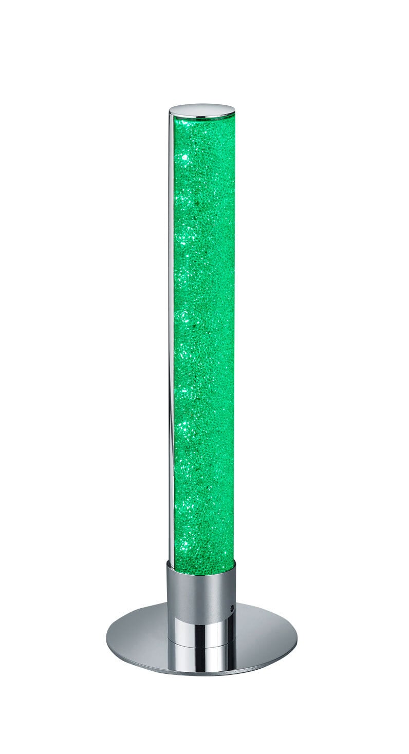RL LED Tischlampe LEIA mit Fernbedienung 40 cm Metall/Acryl chromfarbig/transparent