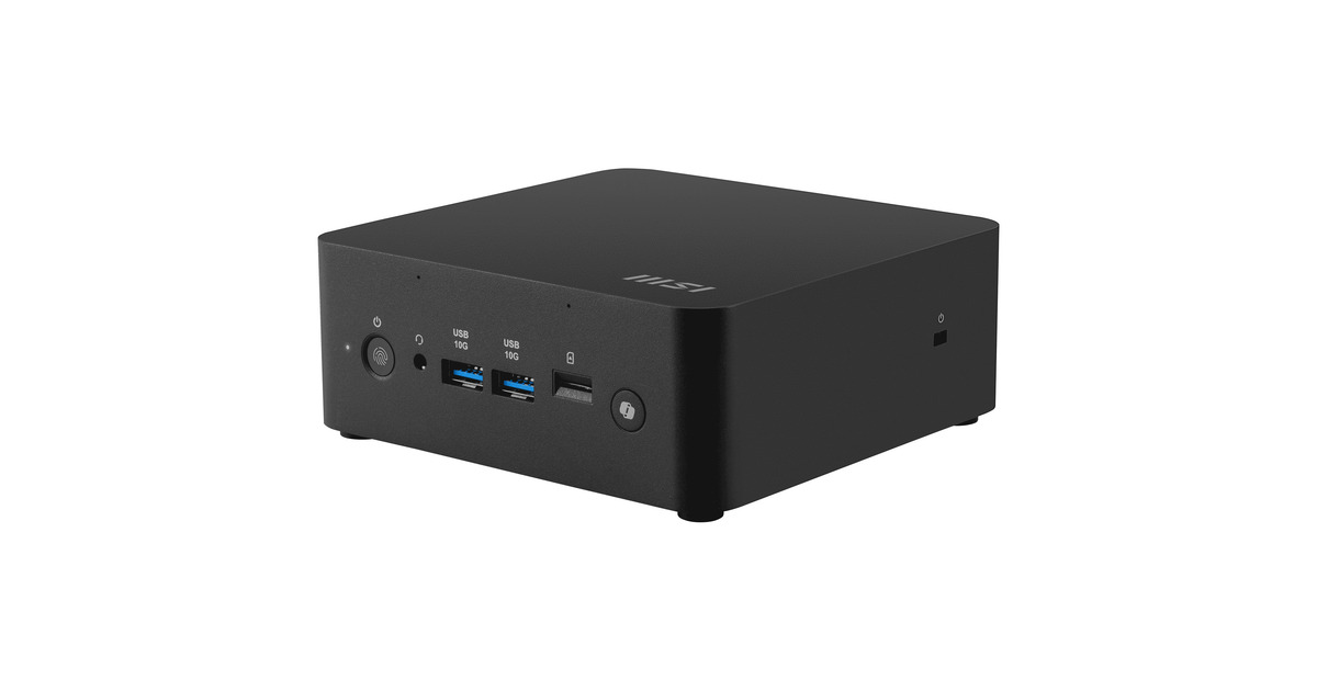 MSICubi NUC AI+ 2MG-001EU pc-systeem  (Zwart | Core Ultra 7 258V | Arc Graphics 140V | 32 GB | 1 TB SSD)