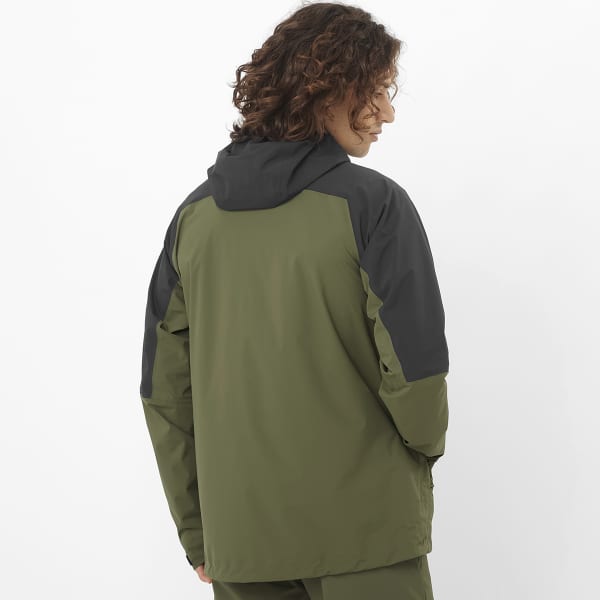 Veste randonnée SALOMON OUTERPATH 2.5L WP JKT DEEP BLACK/GRAPE LEAF