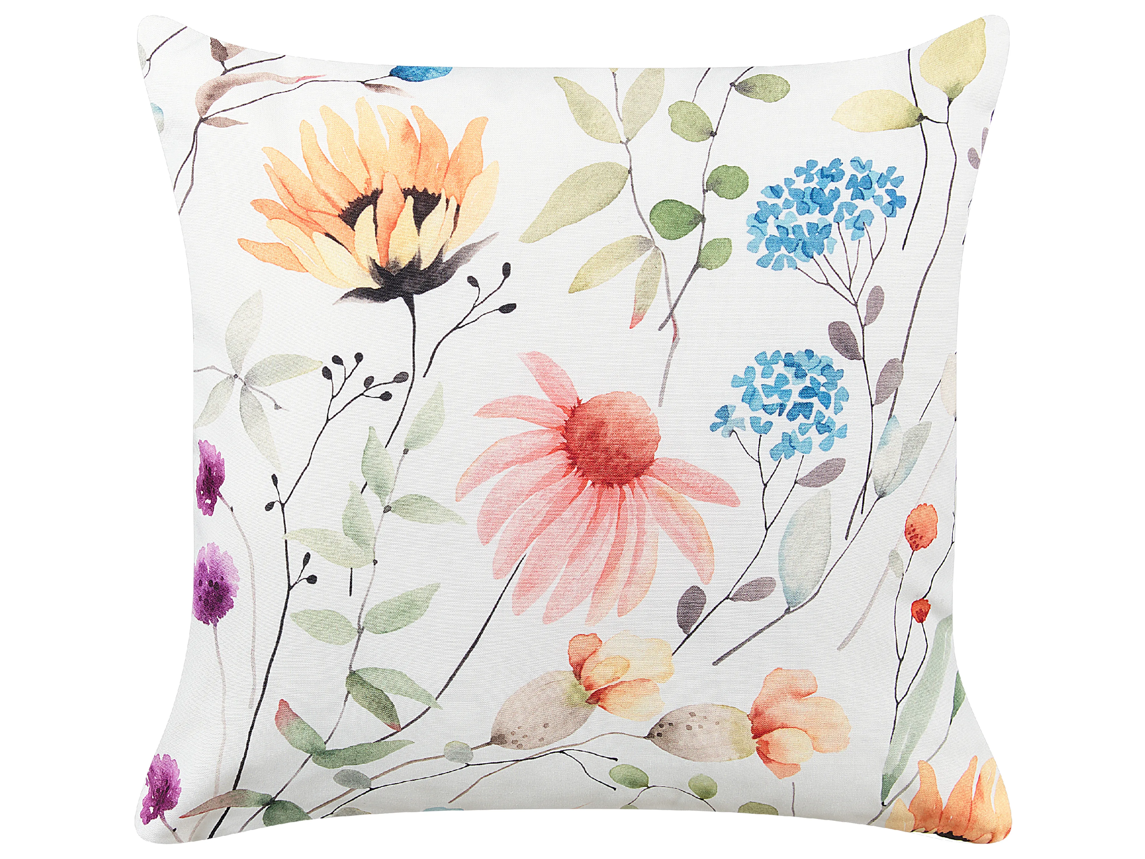 Set van 2 tuinkussens MONESI bloempatroon 45 x 45 cm Meerkleurig