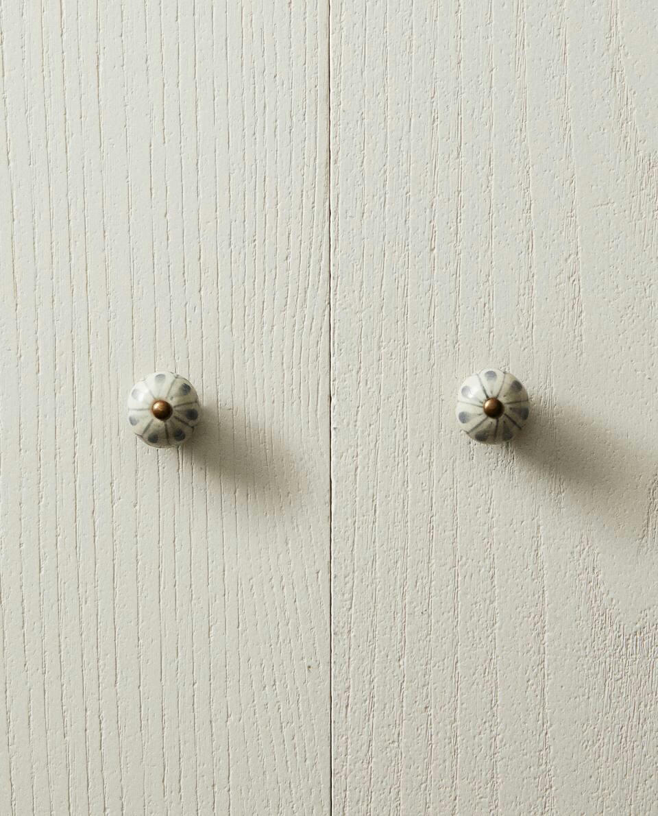 Puxador de porta em formato de flor (pacote com 2)