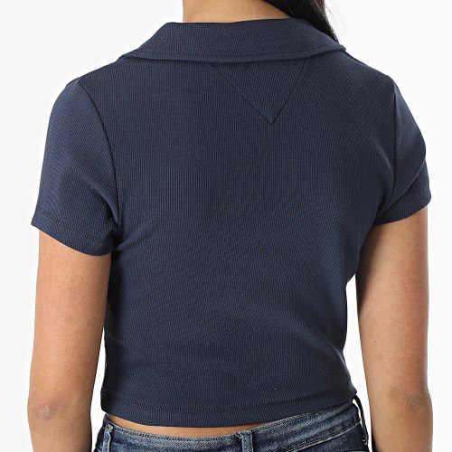 Polo Manches Courtes Femme Essential V-Neck 5322 Bleu Marine