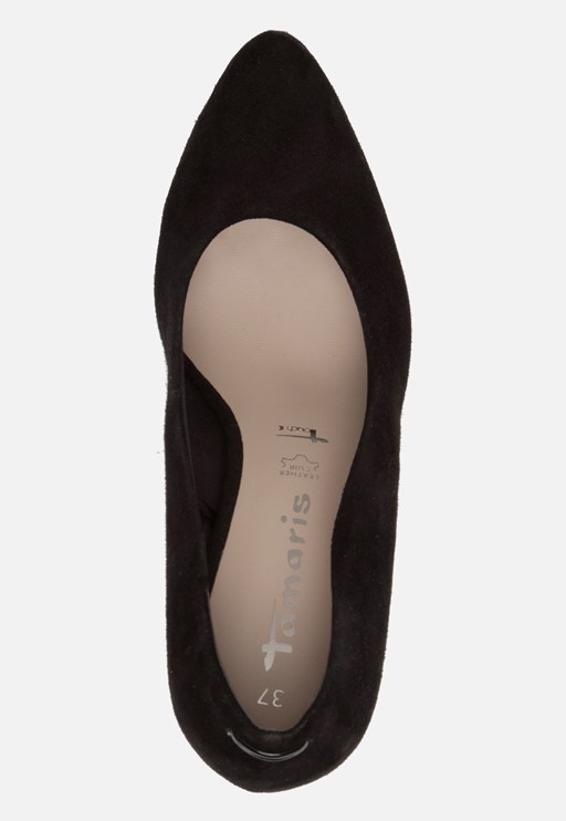Tamaris Pumps zwart Imitatiesuede