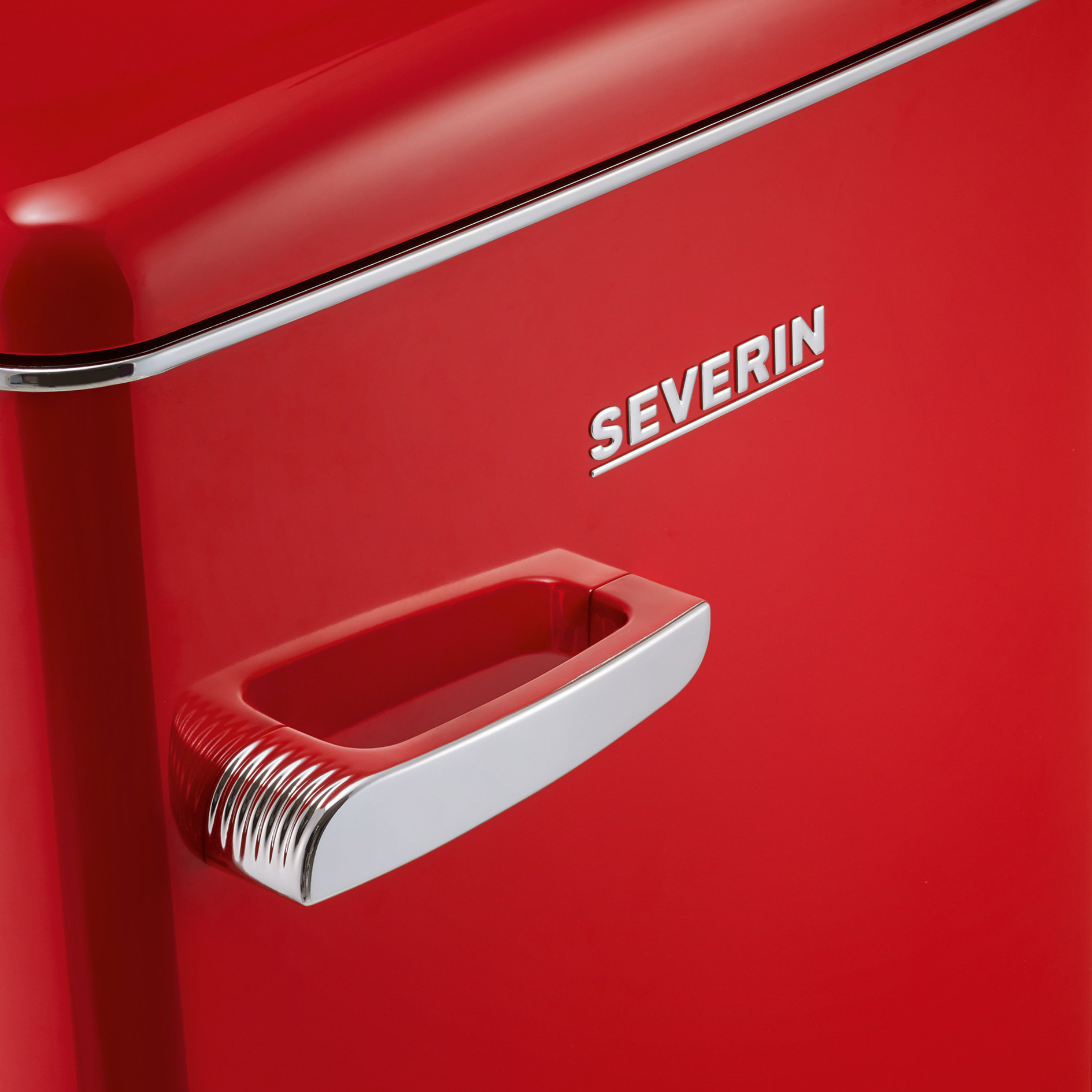 SEVERIN Retro-Kühlschrank RKS 8830 - rot - D