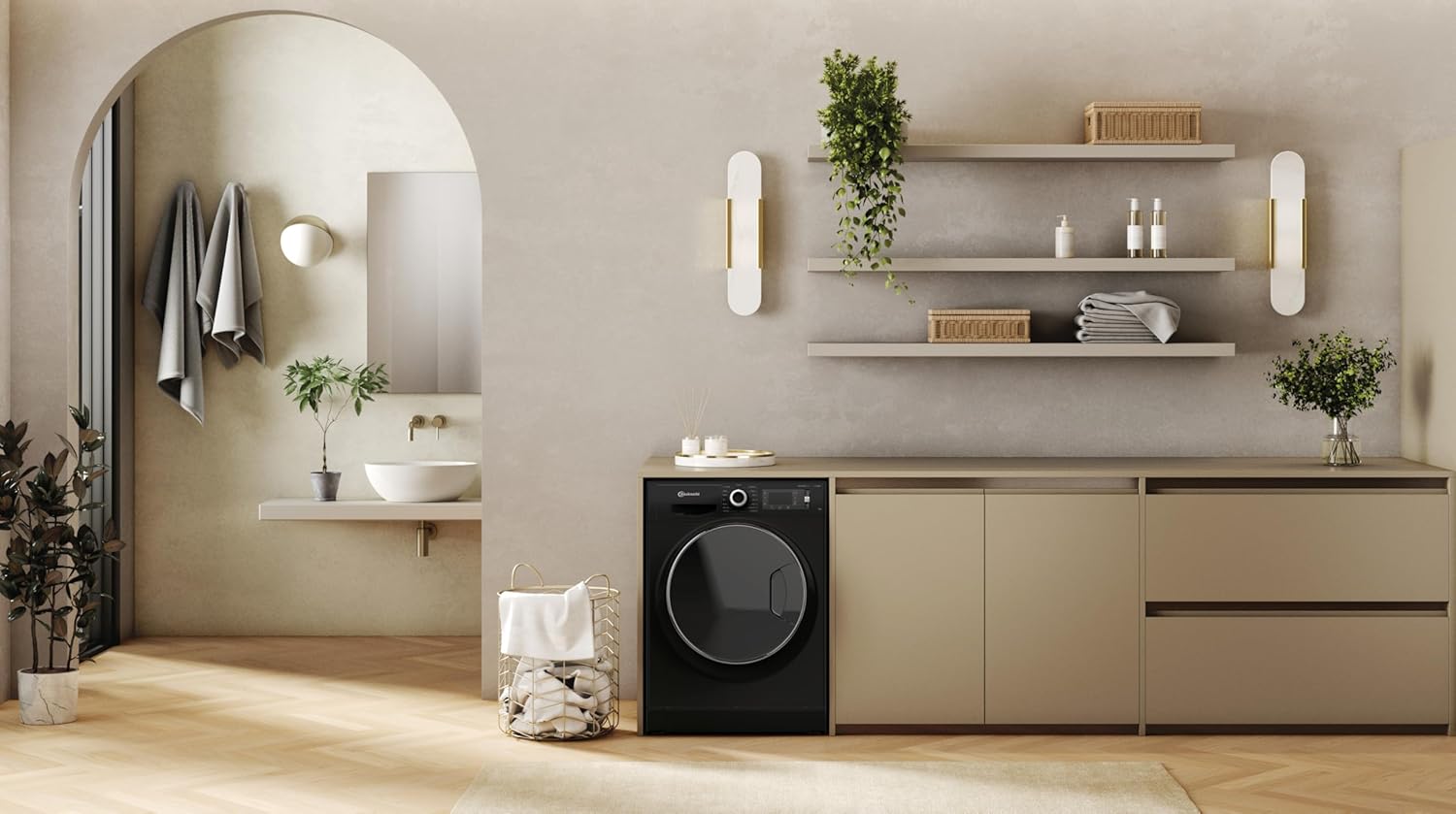Bauknecht WM BB 8AA Waschmaschine Frontlader/8kg/ EEK A/Active Care Color+/kraftvolle Fleckentfernung/Dampf Programme/Steam Hygiene mit Antivirus/Steam Refresh/Stopp&Add Funktion/schwarz
