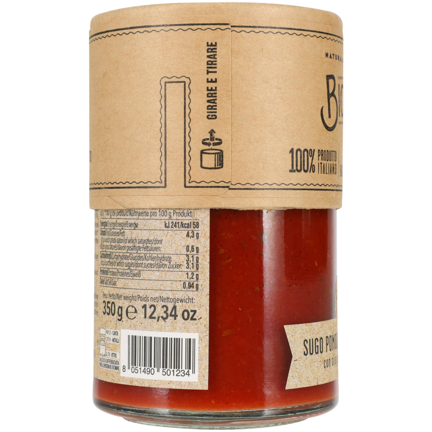 Bio Orto Sugo Pomodoro e Basilico
