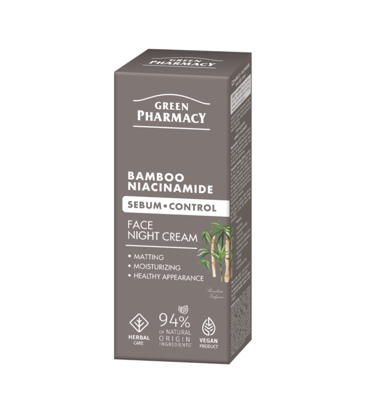 Green Pharmacy - Creme facial noturno de controle de sebo - Bambu + Niacinamida