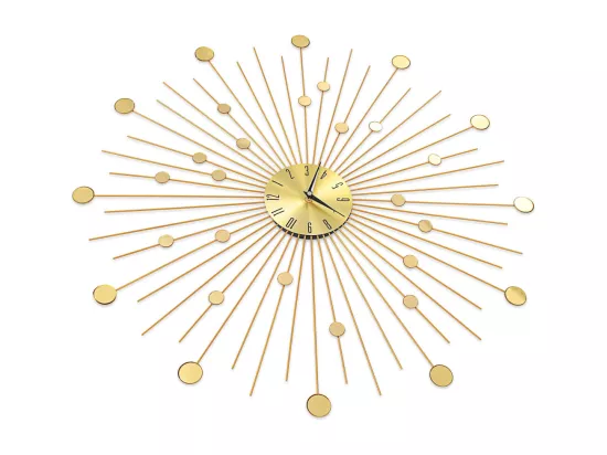 Horloge murale Métal 70 cm Doré