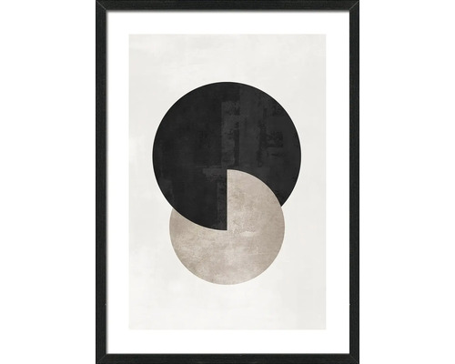 Ingelijste foto Minimal-zwart II 53x73 cm