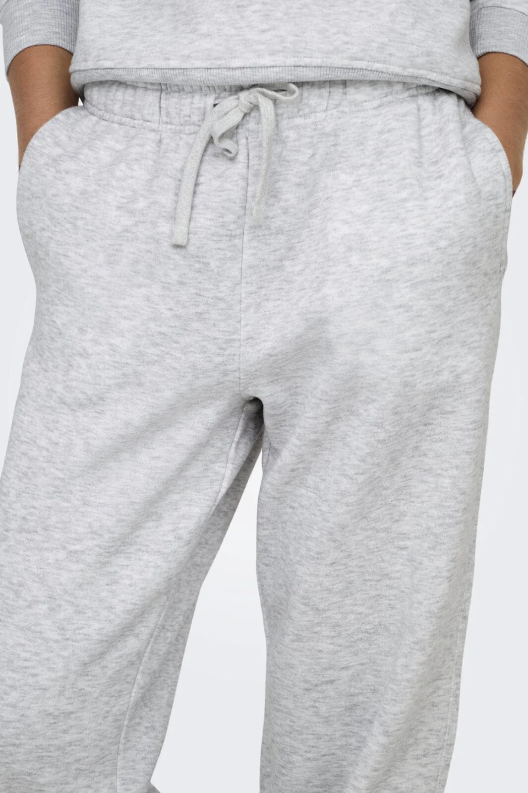 Only Onlbest Wide Pant Swt 4748483 light grey melange