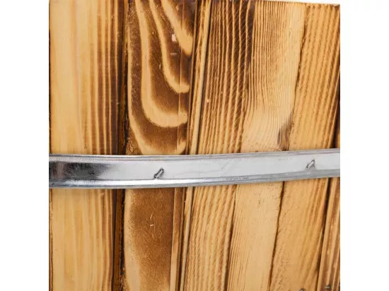 Panier en bois et corde marron 49x26x15h
