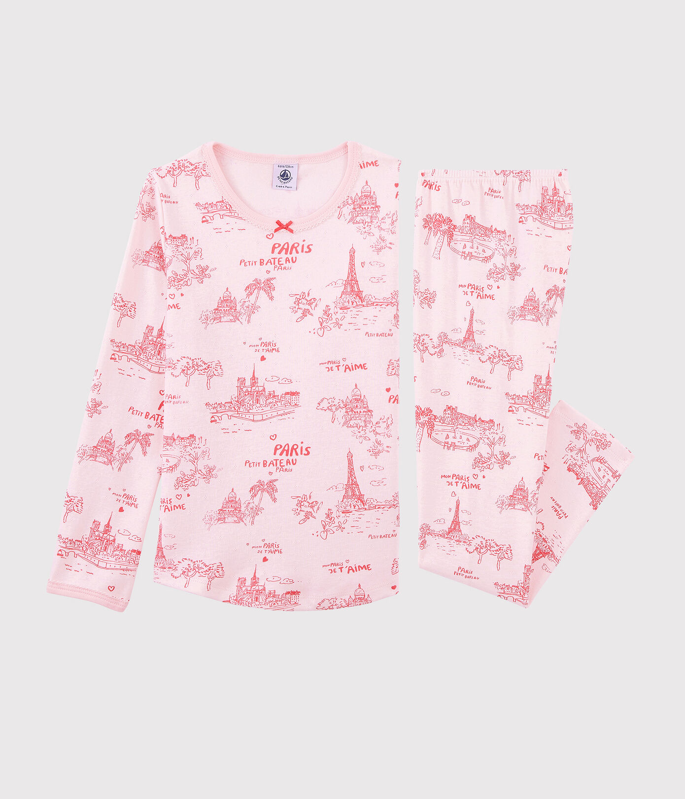 Pyjama toile de Jouy Paris petite fille en coton