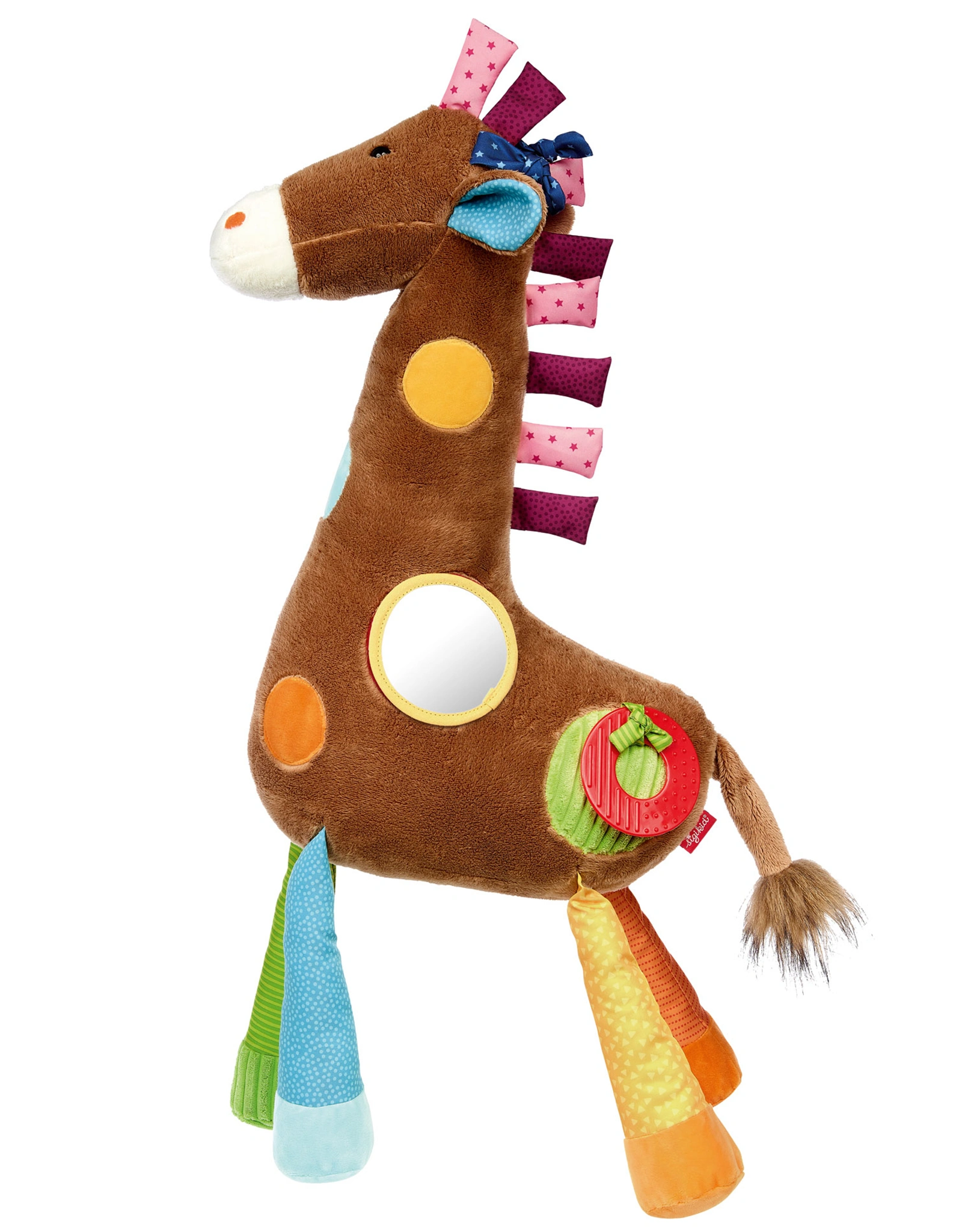 Spieltier PLAYQ - XXL GIRAFFE (72cm) in braun