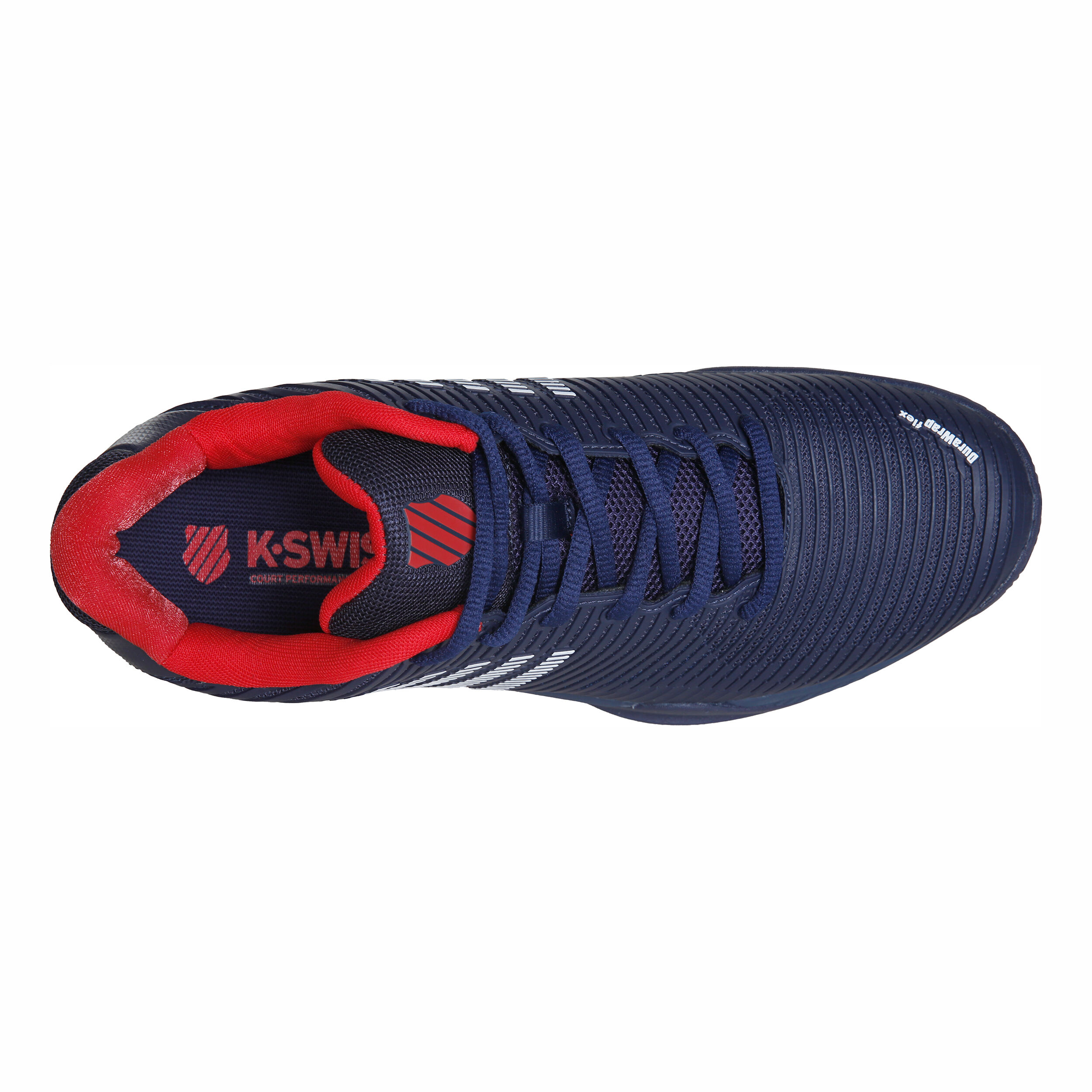 K-Swiss Hypercourt Express 2 Chaussure Terre Battue Hommes - Bleu Foncé , Rouge