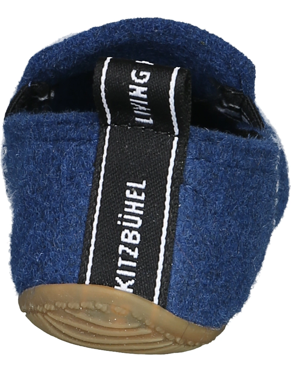Schlupf-Hausschuhe T-MODELL FILZ in saphir