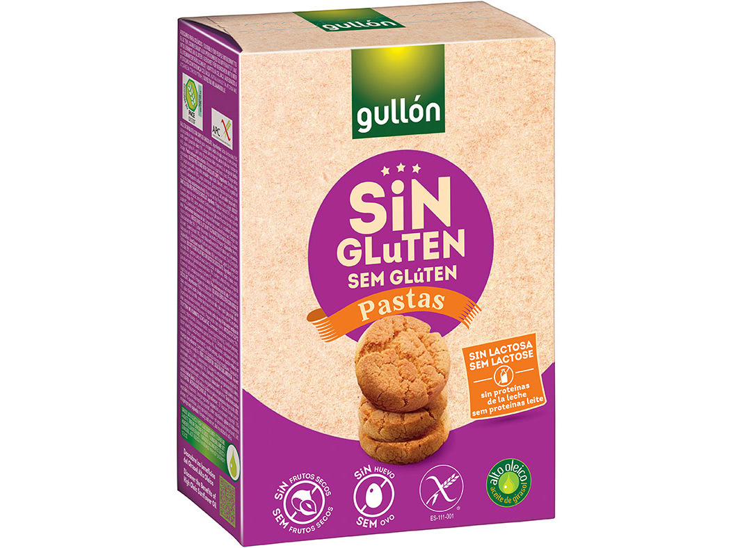 BOLACHA GULLON PASTAS SEM GLÚTEN 200G