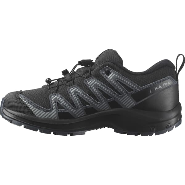 Chaussure trail SALOMON XA PRO V8 WP J BLACK/TURBULENCE/QUARRY