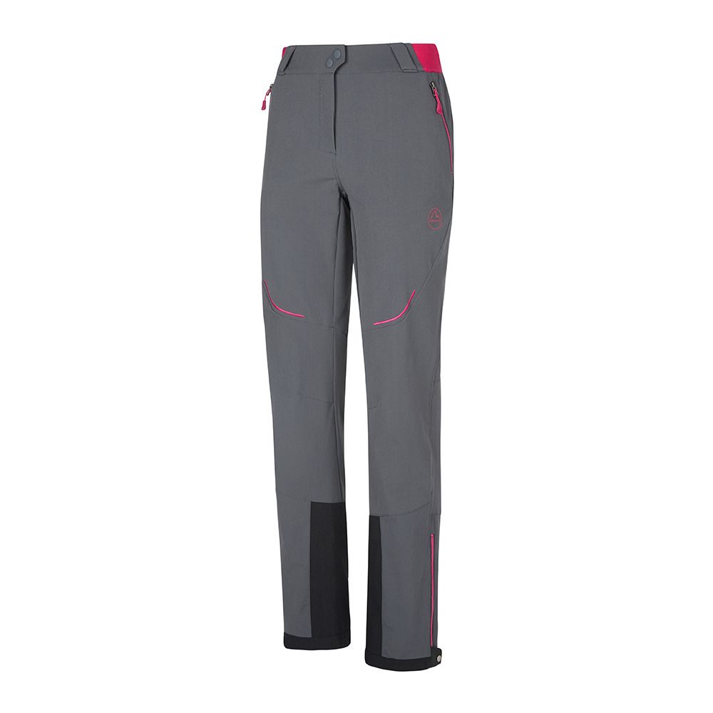 La Sportiva ORIZION - Pantalon ski Femme carbon/cerise
