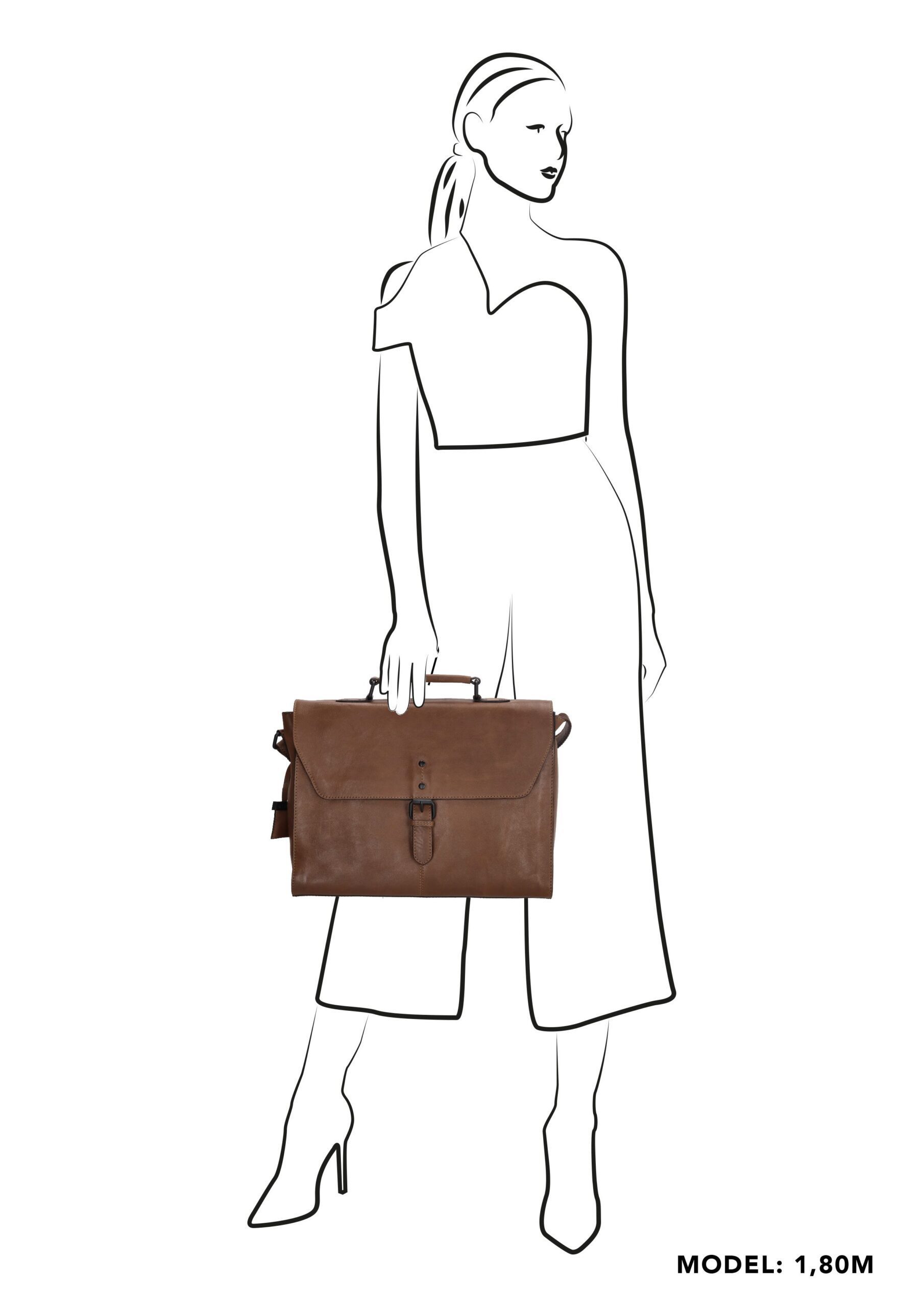 Genicci Prantik Stavanger Messenger Bag 13,3 inch Zand