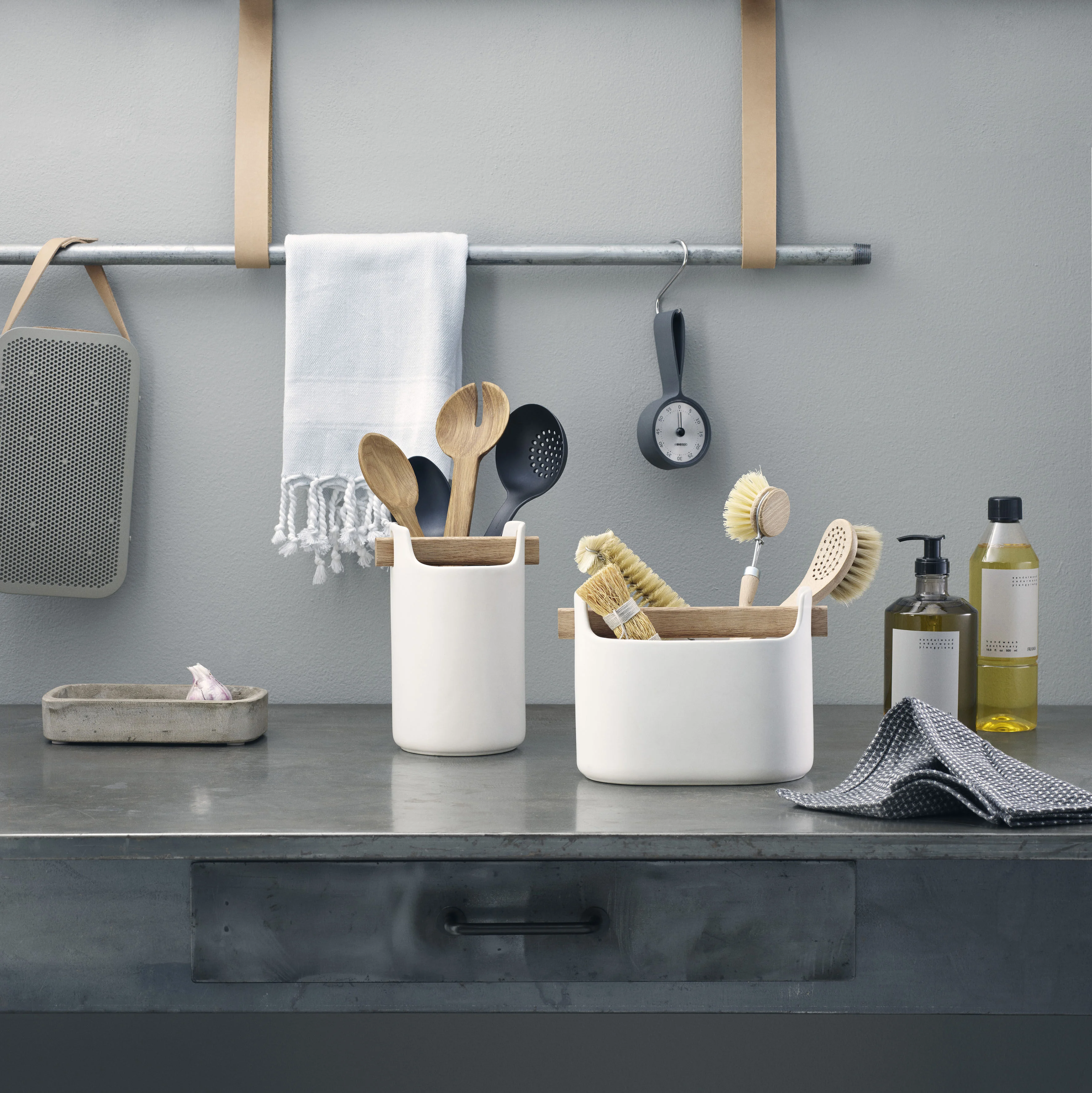 TOOLBOX - Bac de rangement céramique | Blanc