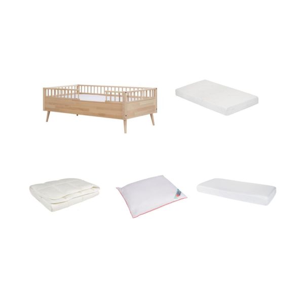 Europe Baby Sterre Peuterbed Pakketdeal - 70 x 150 cm - Naturel