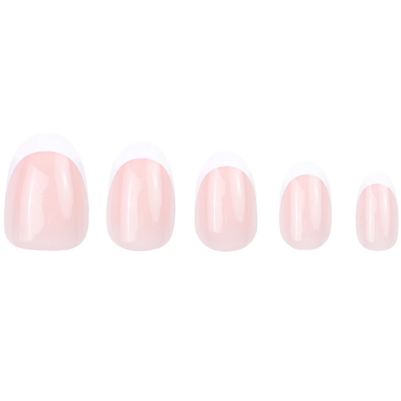 DUFFBEAUTY Reusable Instant Press-on Manicure Classic 30 Pieces - French Almond