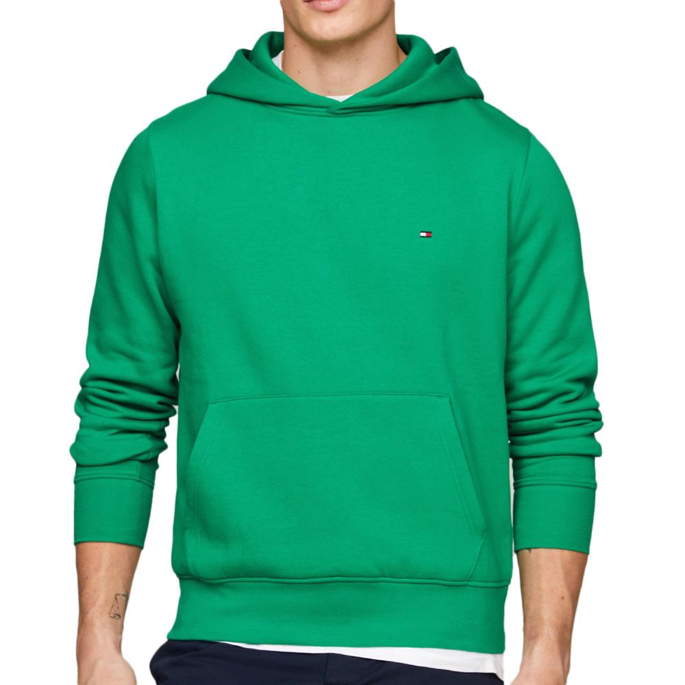 Tommy Hilfiger Sweat à Capuche Vert Homme Tommy Hilfiger Logo Hoody