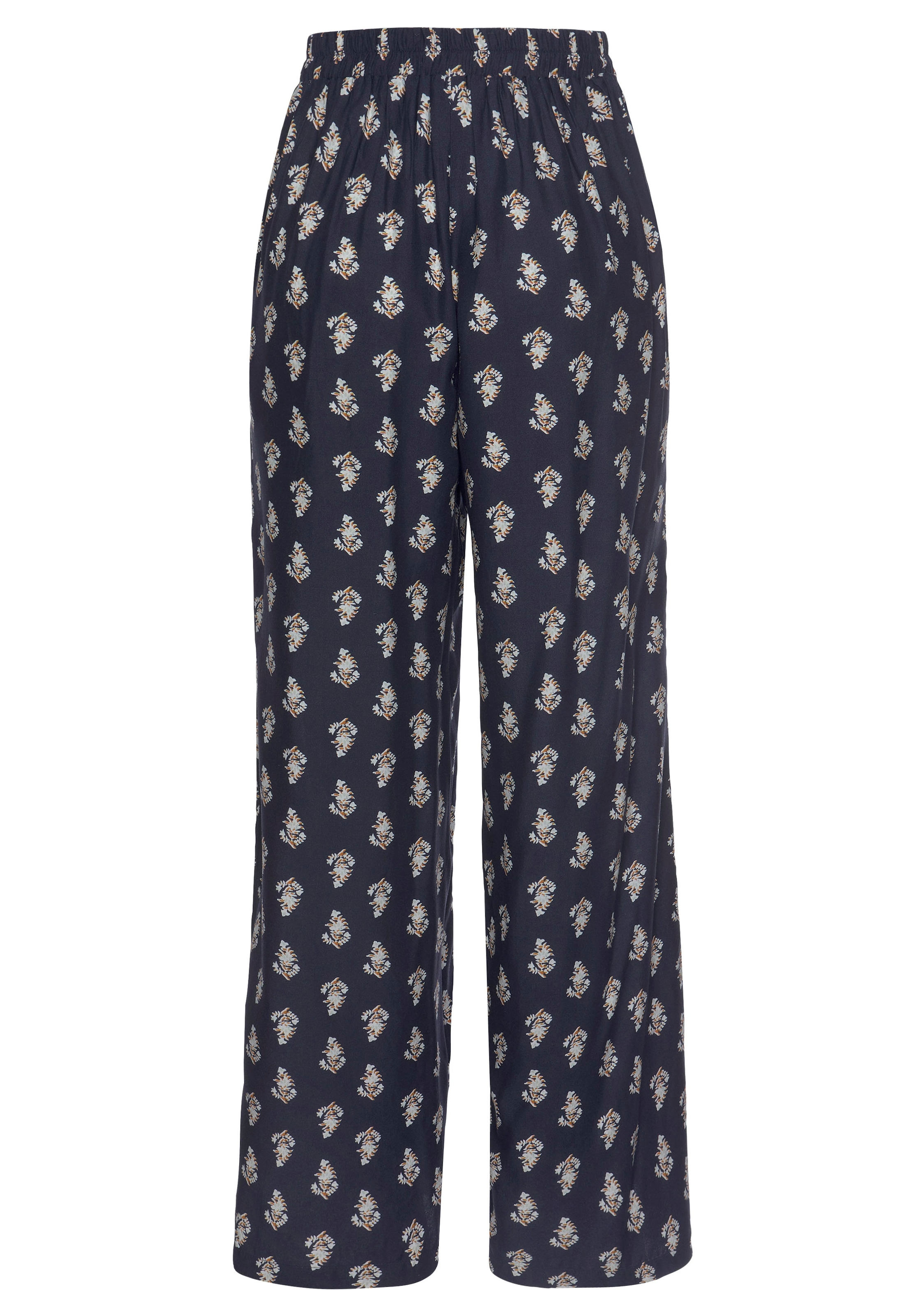 Vivance Palazzohose  mit Alloverdruck und Taschen, Schlupfhose, Stoffhose