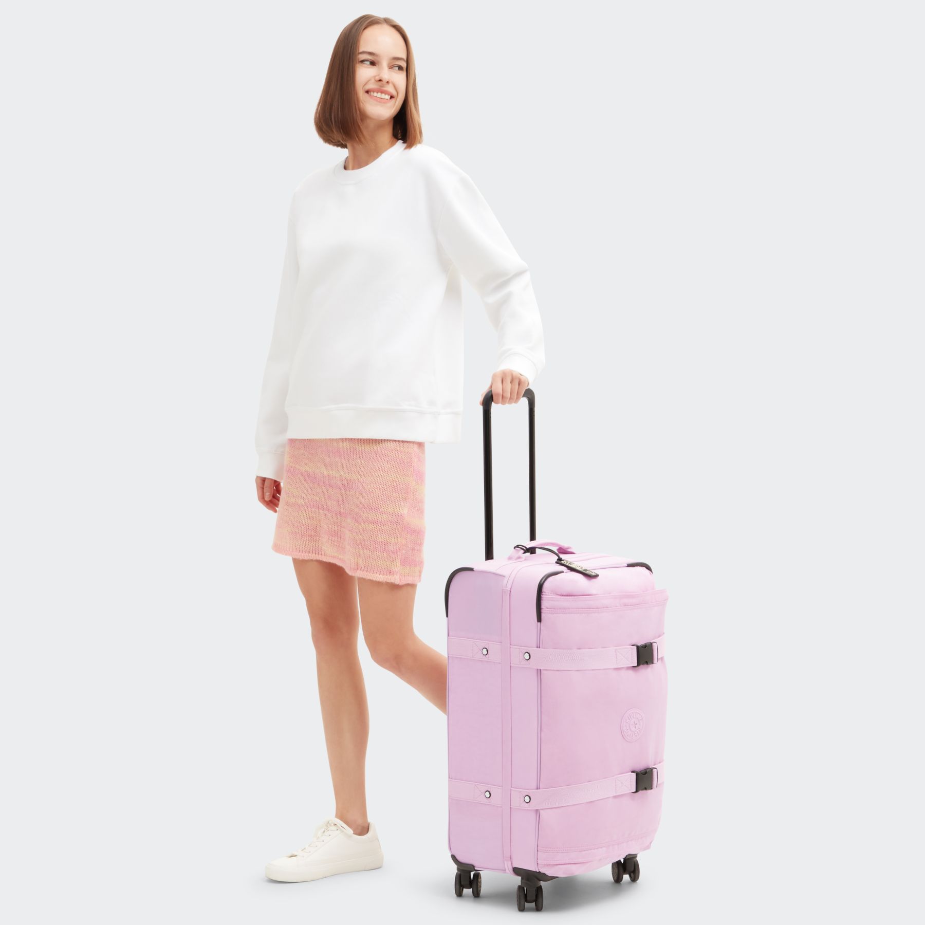 SPONTANEOUS M Valise de taille moyenne à 4 roues - Blooming Pink