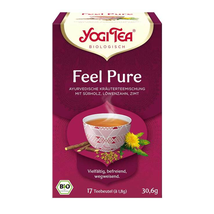 Yogi Tea Feel Pure Bio Teebeutel, 17X1.8 g
