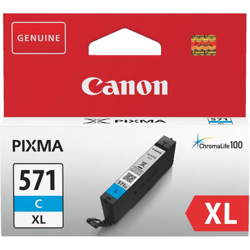 Canon CLI-571XL cartouches haute capacité couleurs séparées pour imprimante jet d'encre