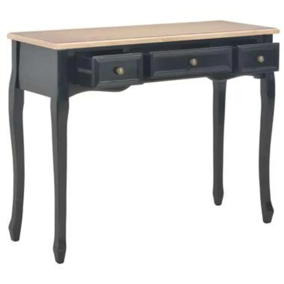 vidaXL - Kaptafel - Zwart - Hout